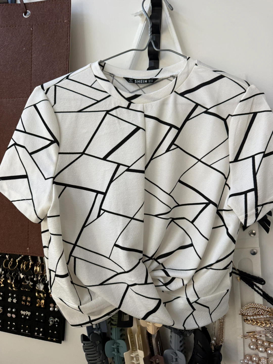 Geometric Print Top