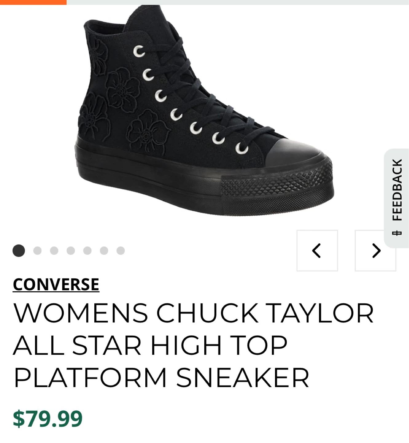 CONVERSE WOMENS CHUCK TAYLOR ALL STAR HIGH TOP PLATFORM SNEAKER