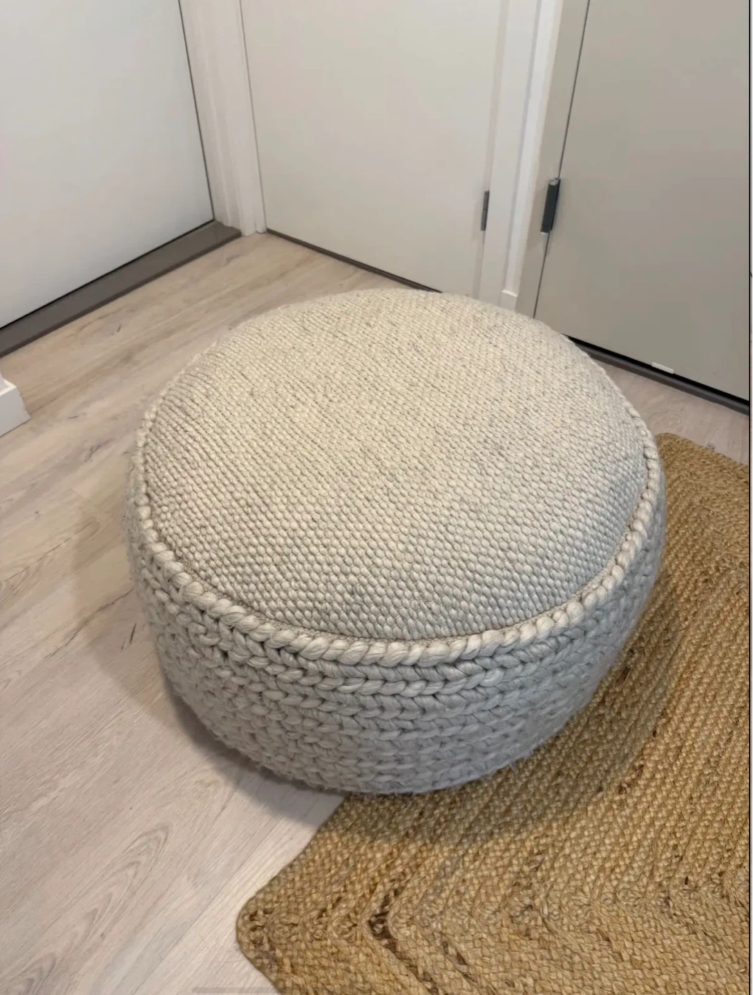 Article Ottoman | Hira 30" Pouf - Natural Ivory - photo 2