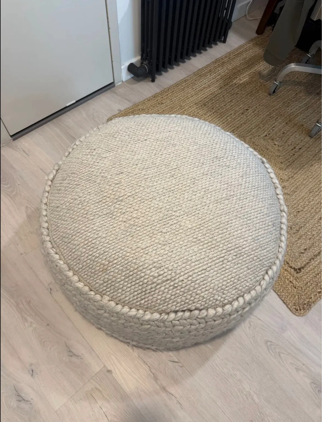 Article Ottoman | Hira 30" Pouf - Natural Ivory - photo 3