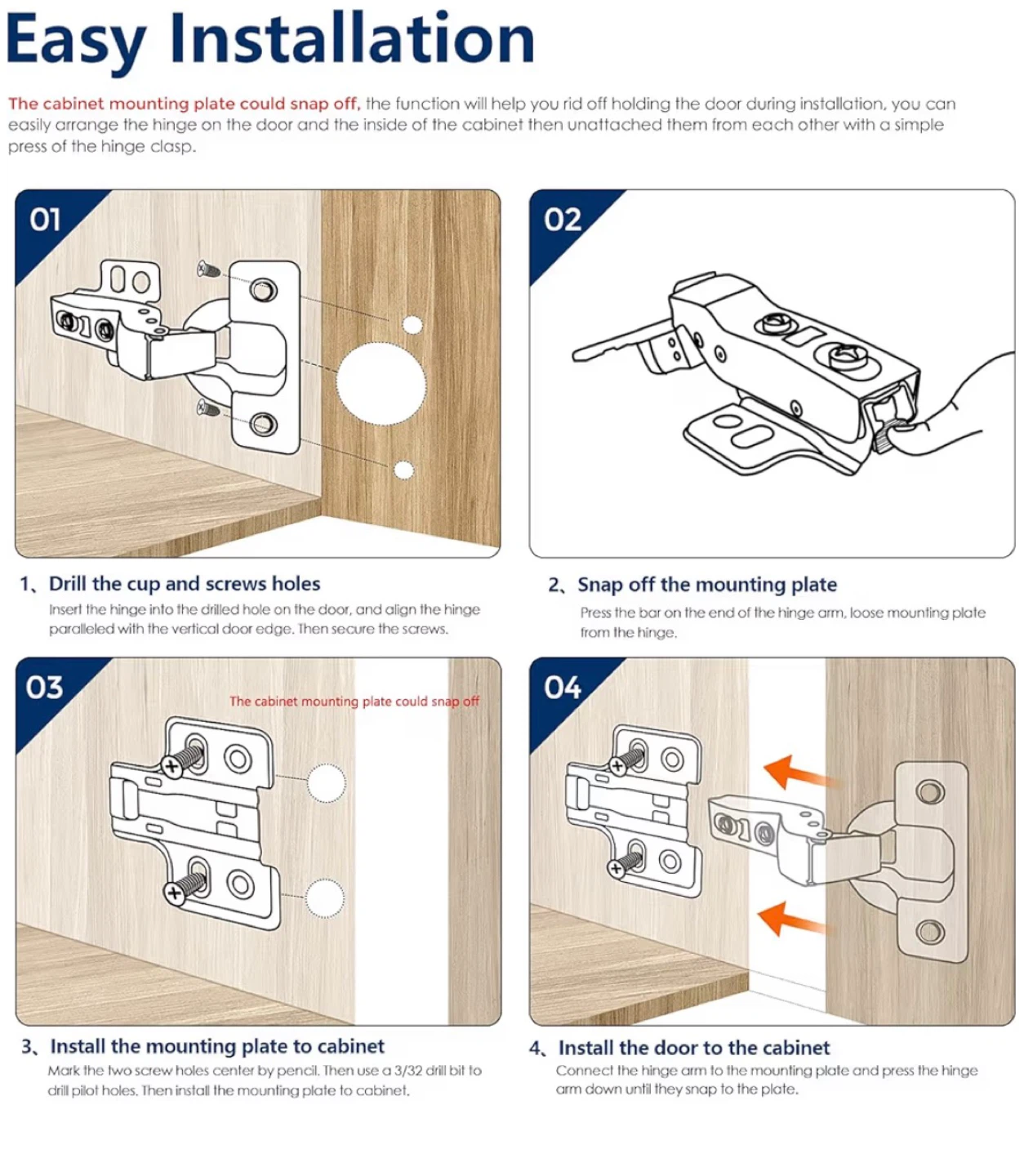 Kitchen Cabinet Hinges Soft Close - photo 5