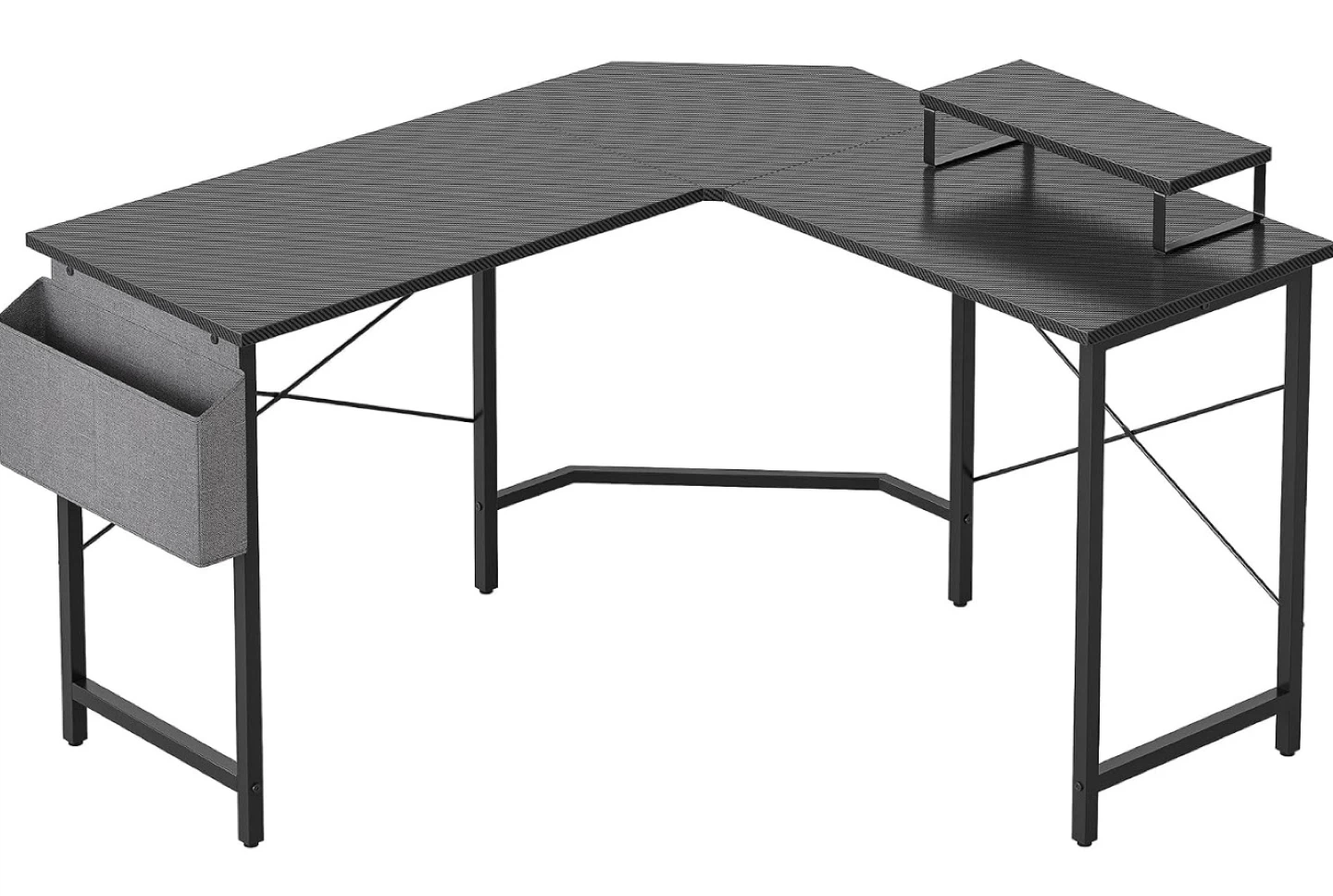 L-Shaped Corner Desk with Monitor Stand. Pick up only - photo 2