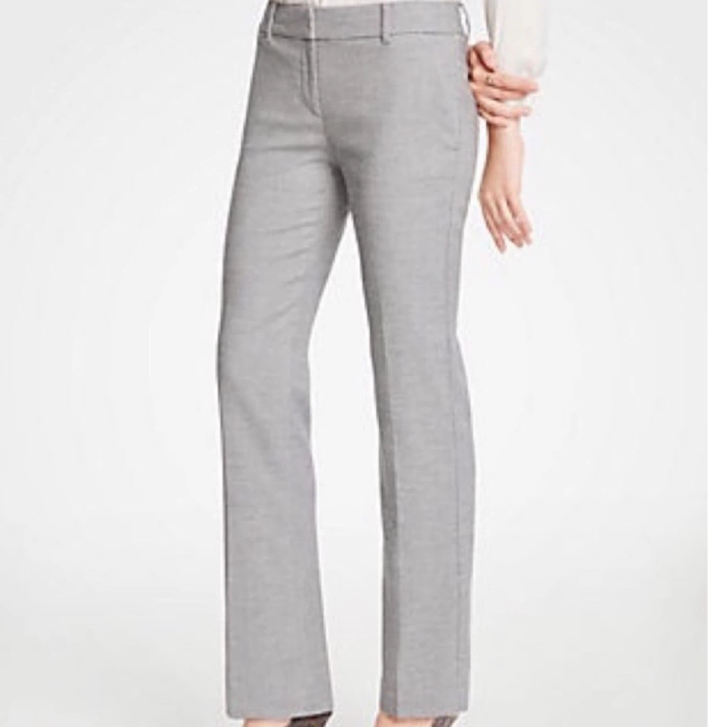 BNWT Ann Taylor Trousers - Size 6 light grey #cleanout