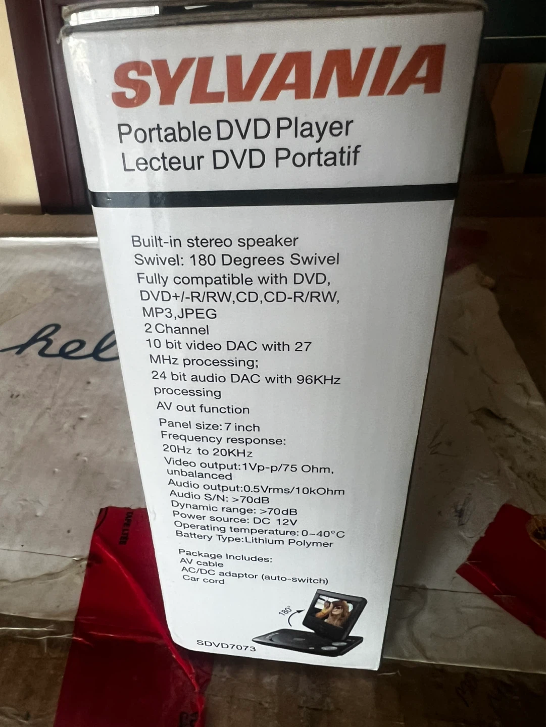 For sale sylvania DVD player with 4 DVDs movies free - photo 2