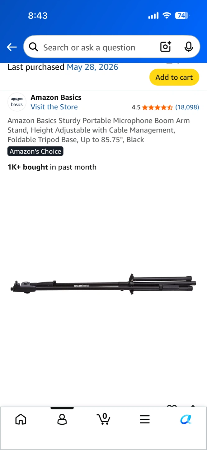 Portable Microphone Stand - photo 2