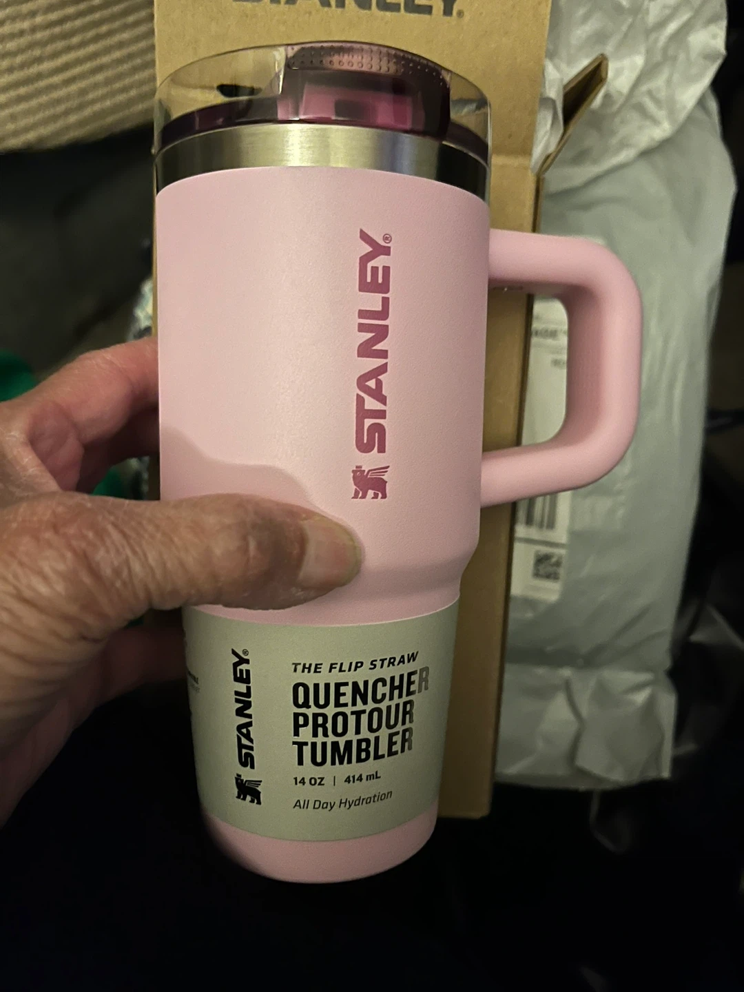Stanley The Flip Straw Quencher ProTour Tumbler 14 oz Pink