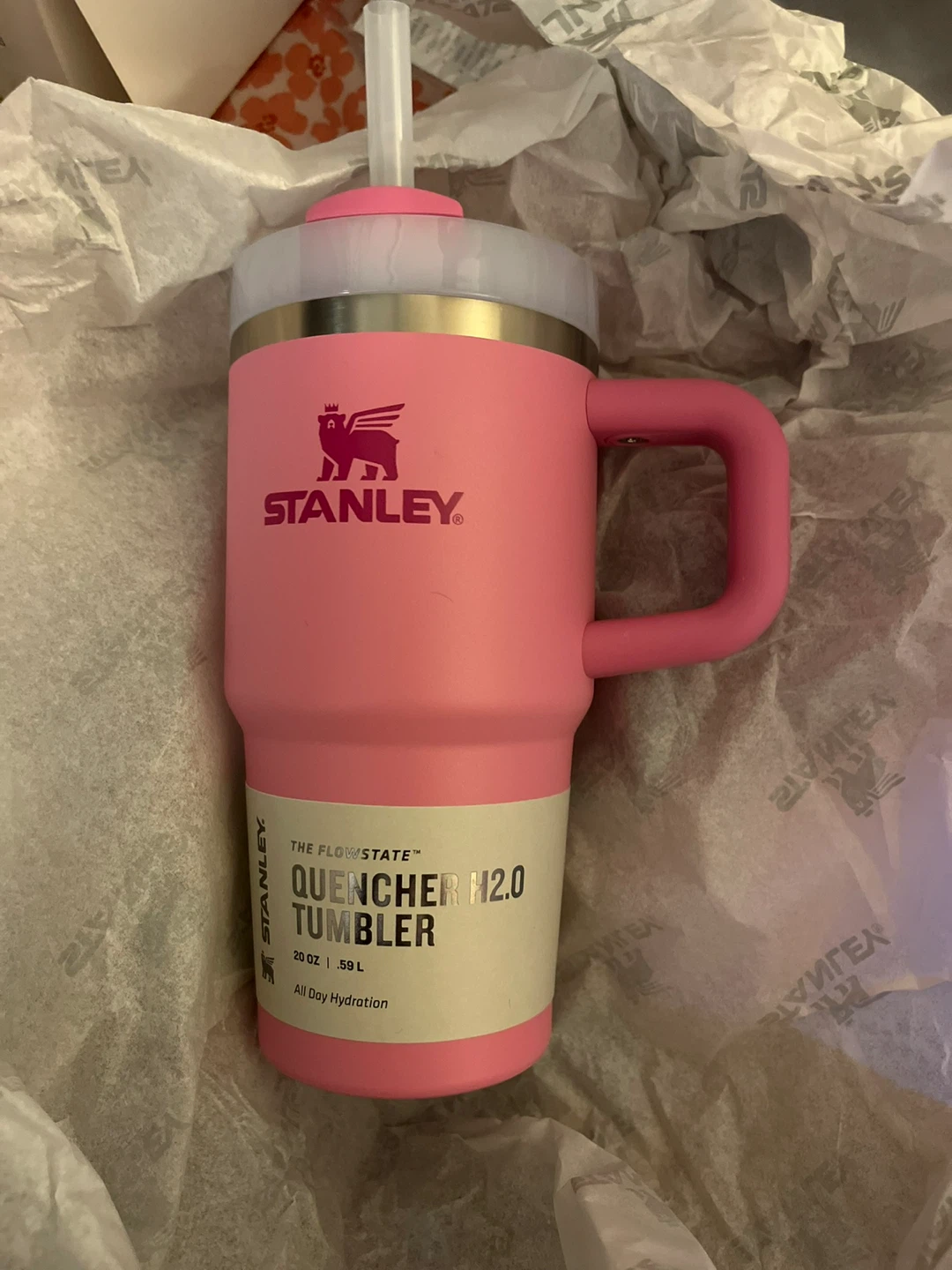 Stanley Quencher H2.0 Tumbler 20oz Pink