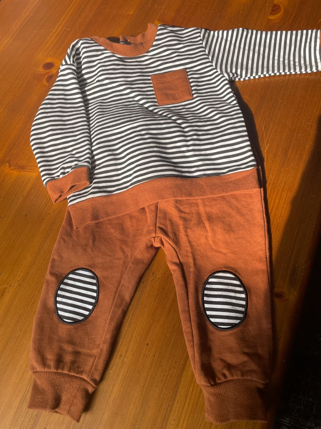 Baby’s Striped Outfit