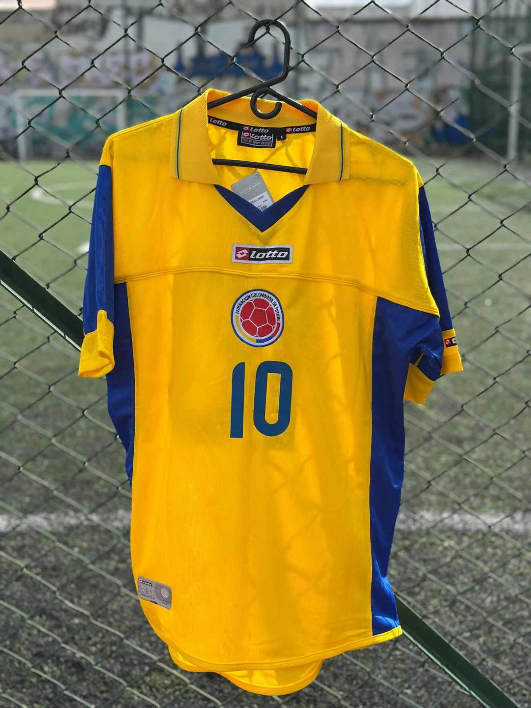 Lotto Colombia Soccer Jersey #10 Size L