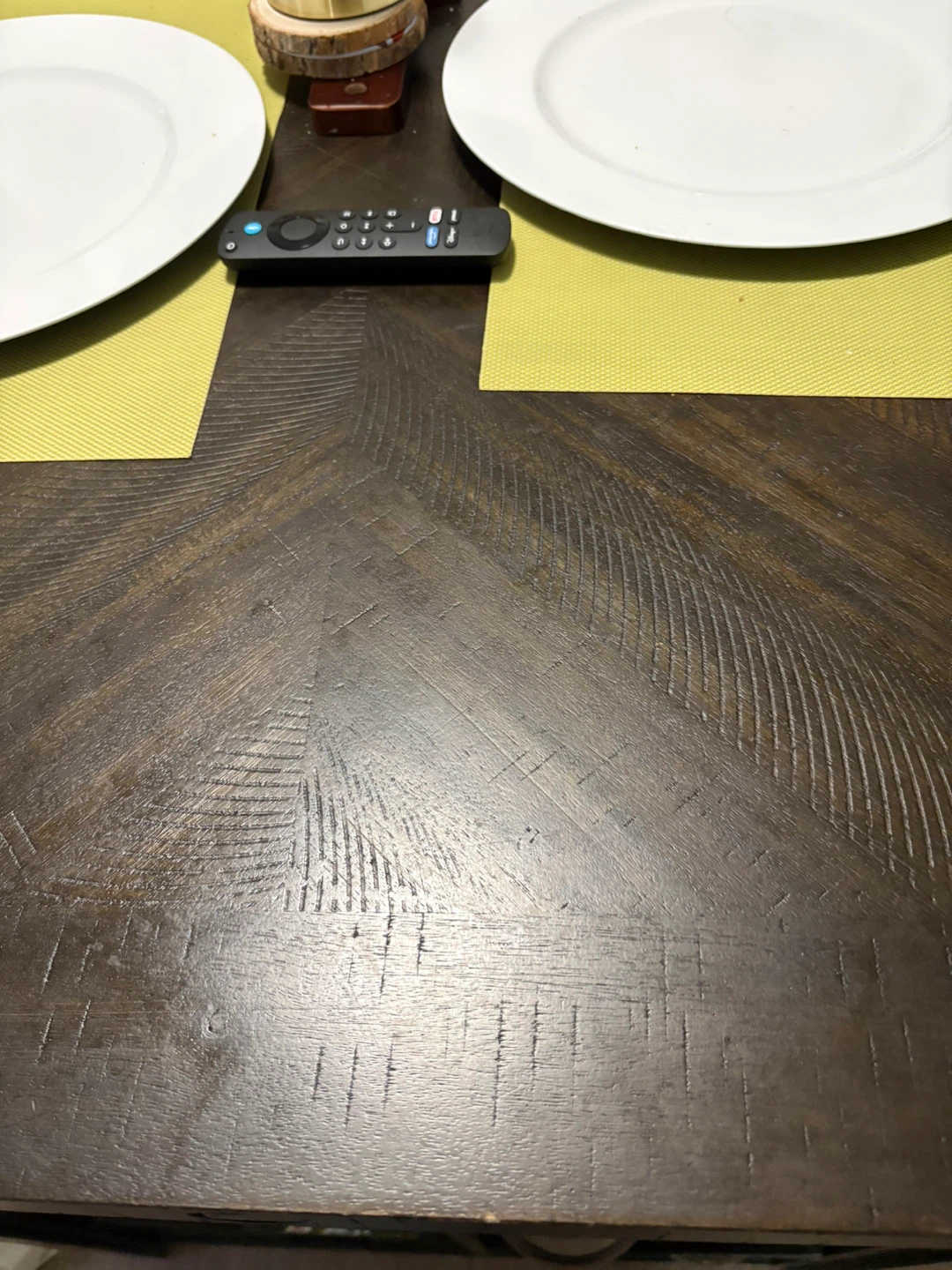 Dark Wood Dining Table with Wine Storage - photo 3