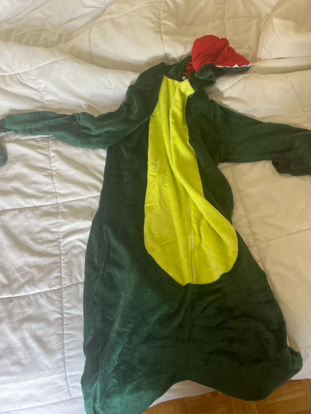Green Dinosaur Onesie Costume