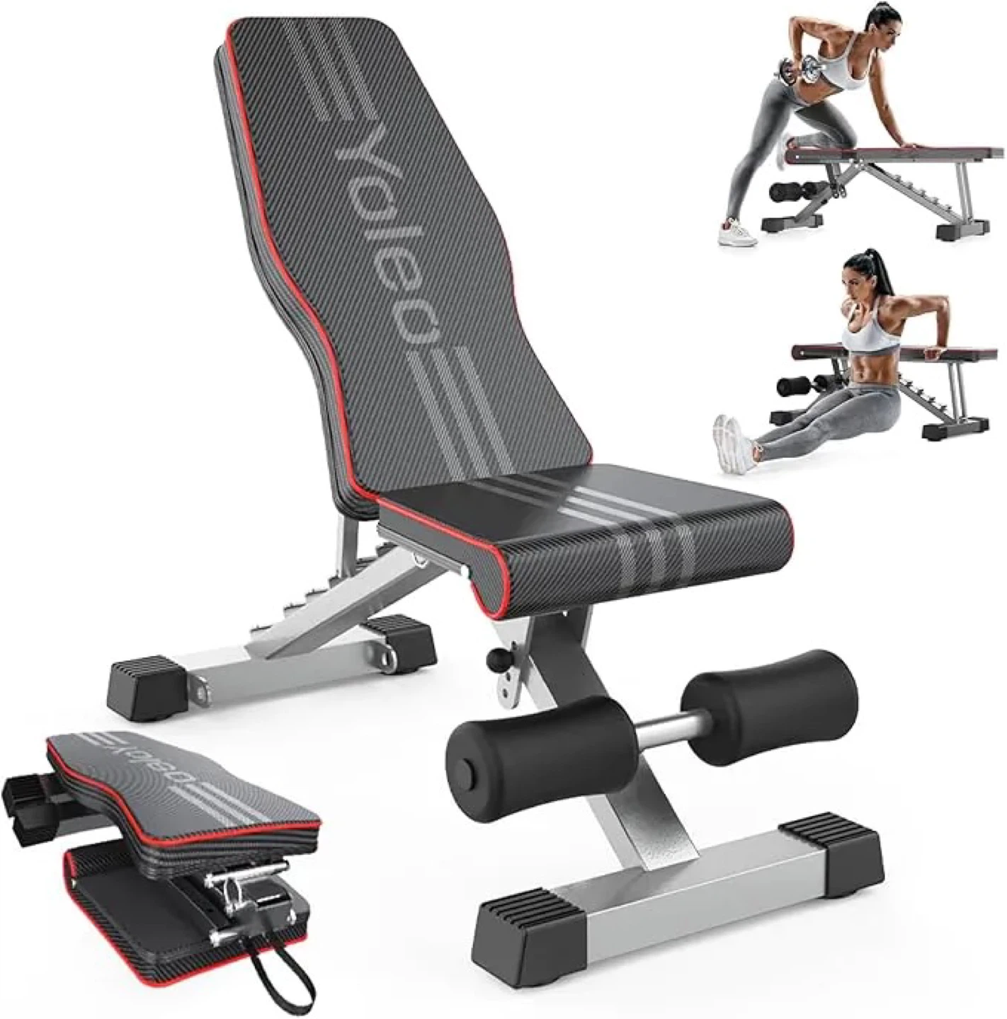 Yoleo Adjustable Weight Bench - photo 4