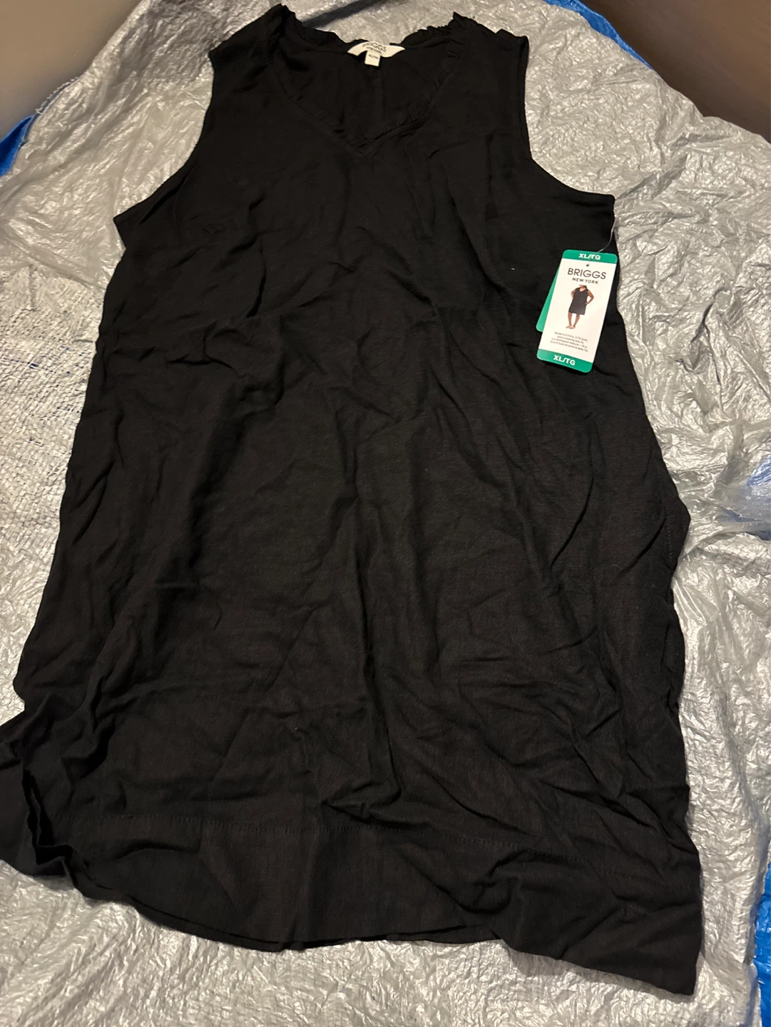 Briggs New York Black V-Neck dress XL/TG