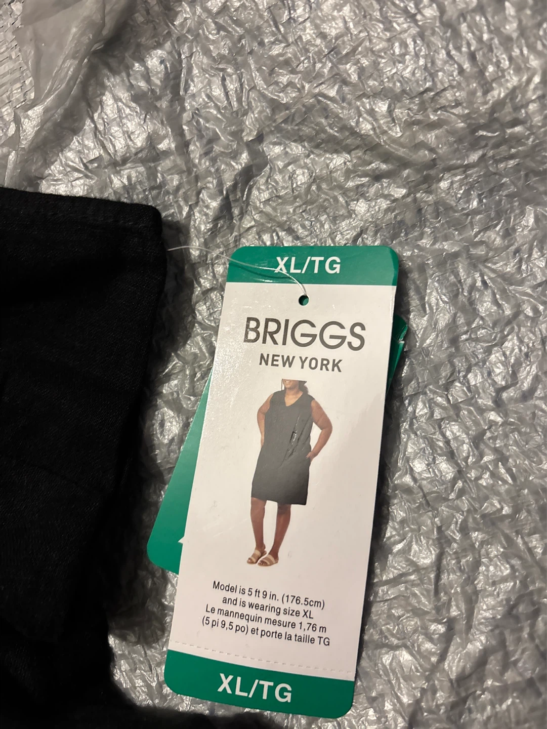 Briggs New York Black V-Neck dress XL/TG - photo 2