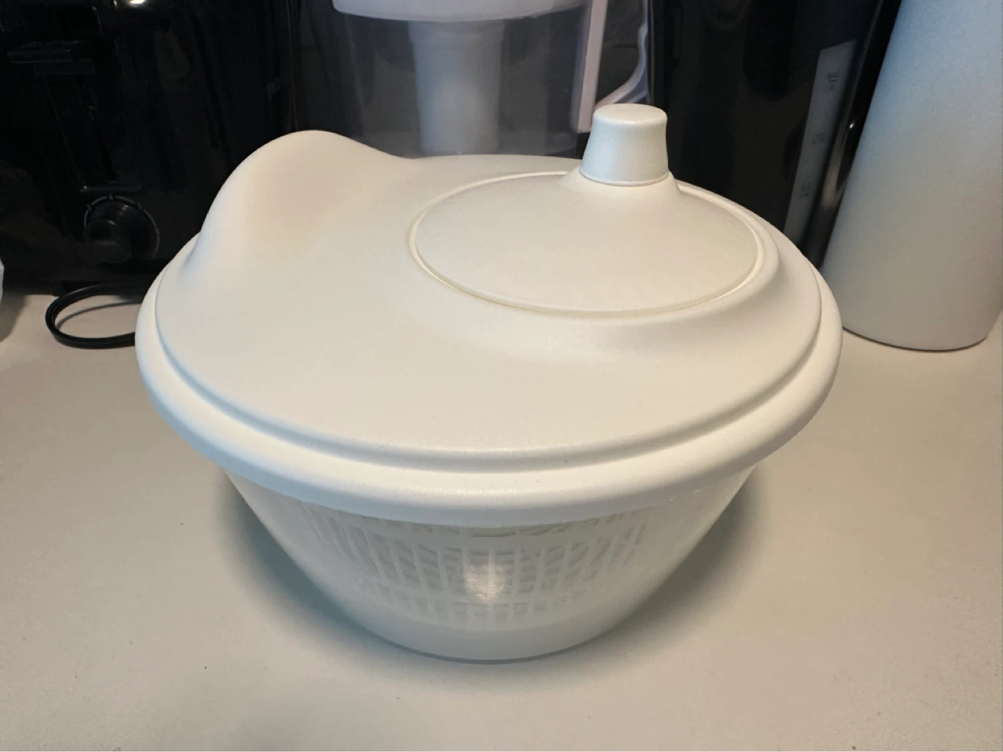 White Salad Spinner
