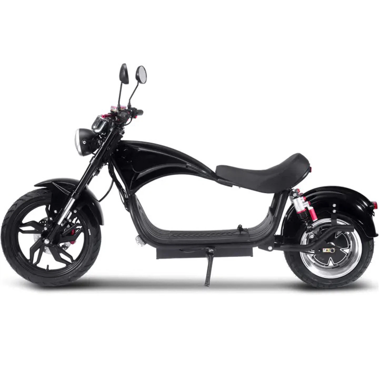 Black Electric Scooter Motorcycle - photo 2