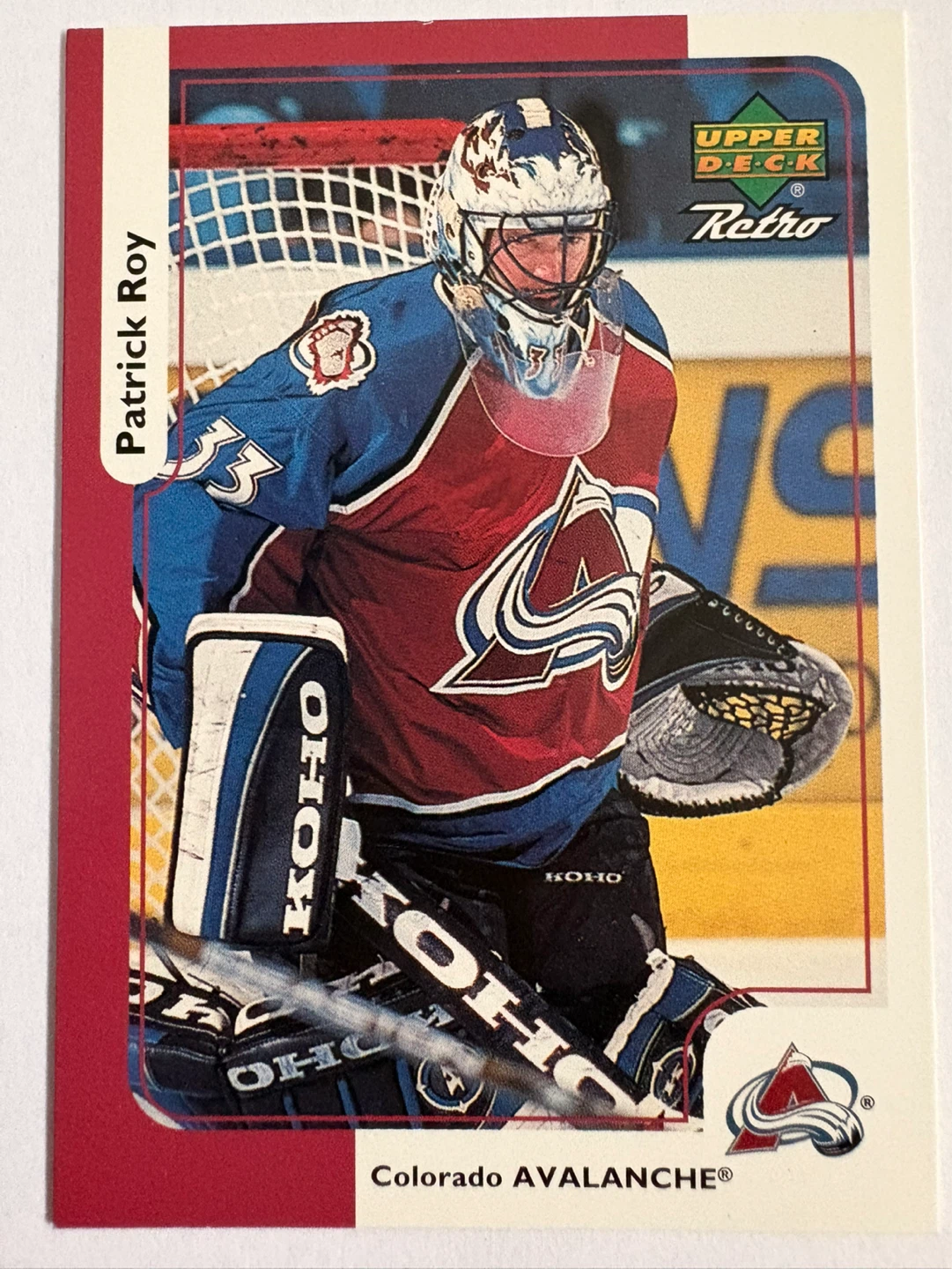 Patrick Roy Upper Deck Retro Hockey Card