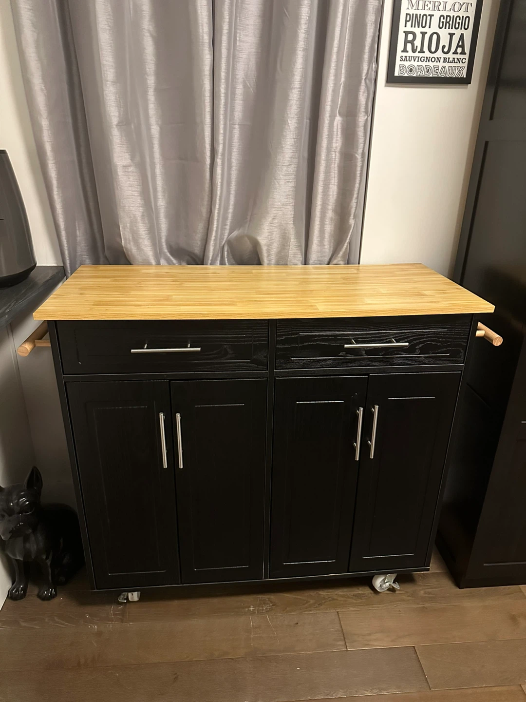 Kitchen Island Cart with Storage