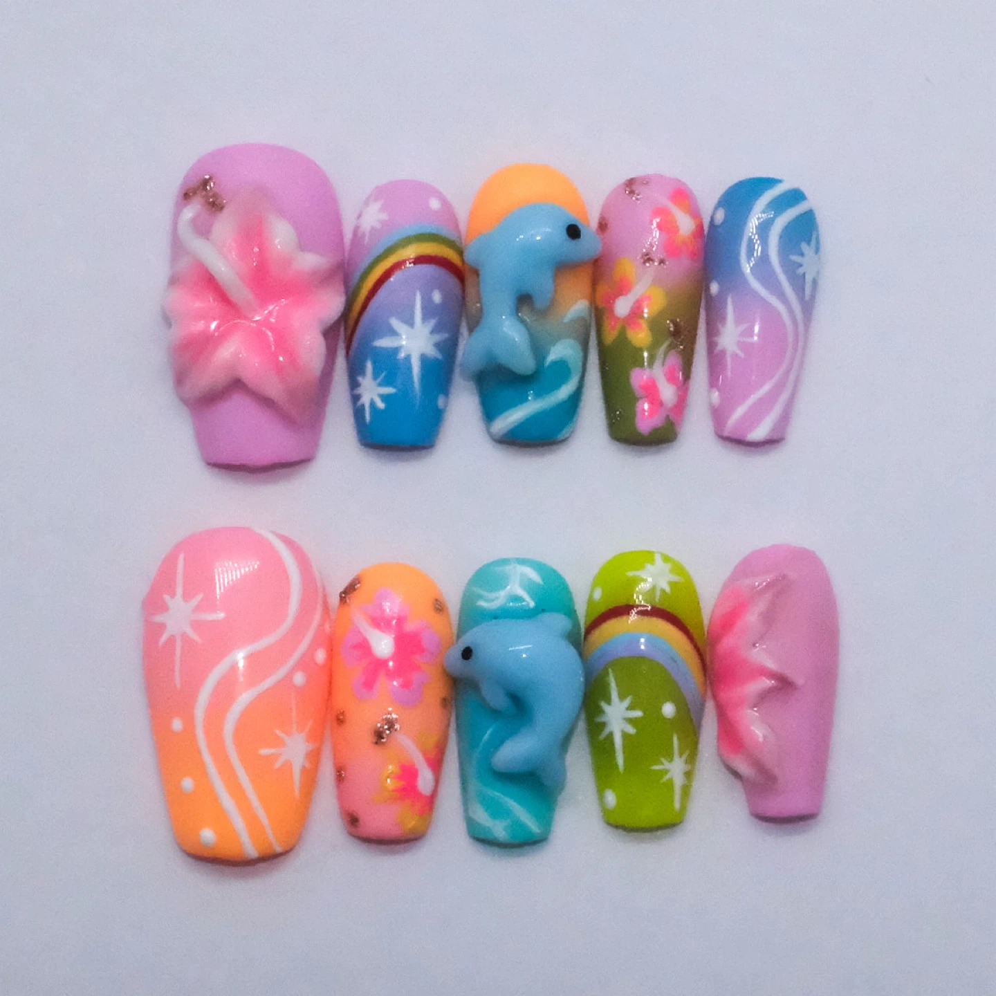 Custom size press on nails