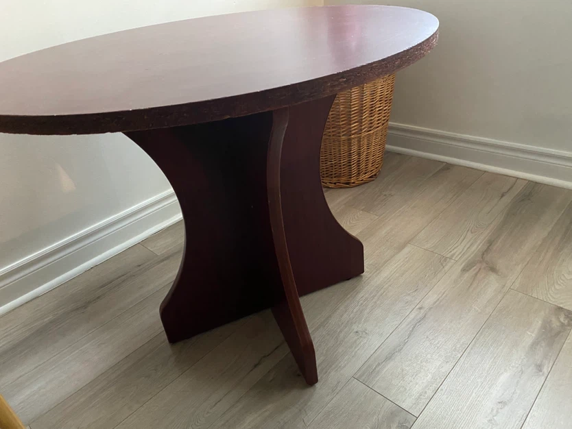 Dark Wood Accent Table - photo 2