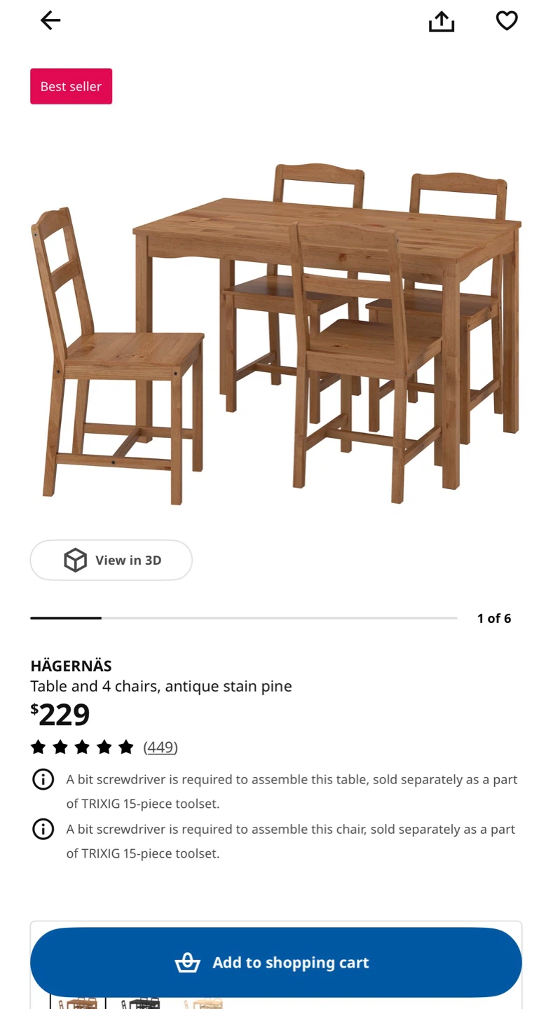 Ikea Table (without chairs) - photo 2