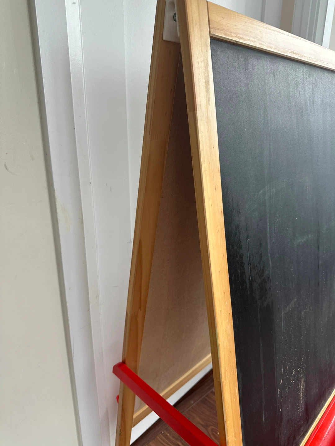 Wooden Easel with Chalkboard and Whiteboard - photo 3