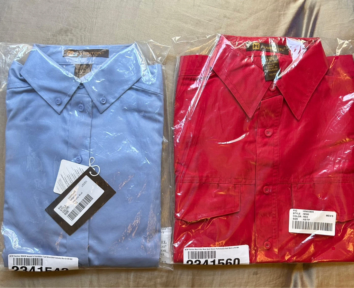 Womens Blue XS & Red  men’s XS/TP