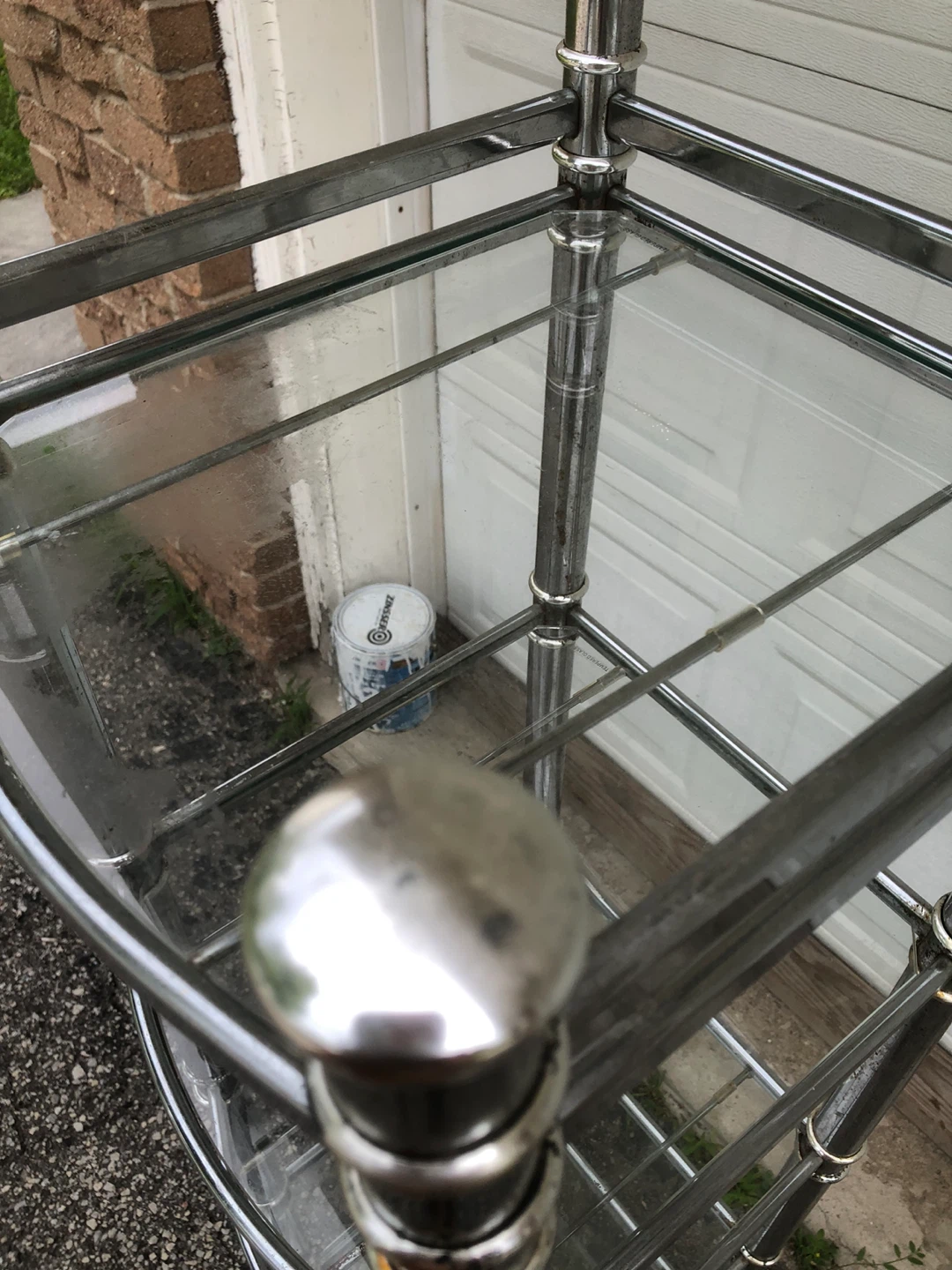 Glass and Chrome Shelf Unit - photo 3