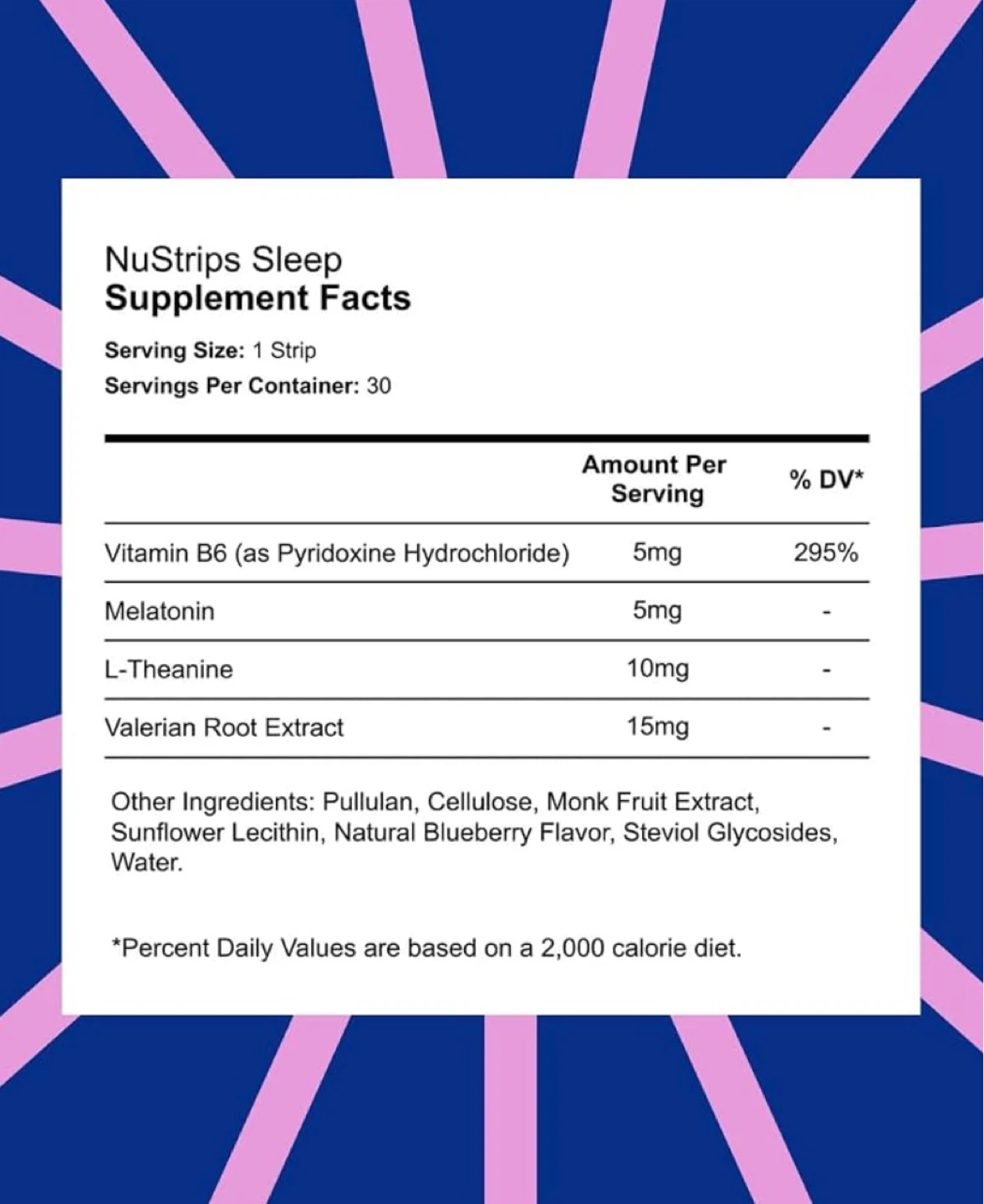 NuStrips Sleep Strips - Melatonin, Valerian Root, L-Theanine - photo 4