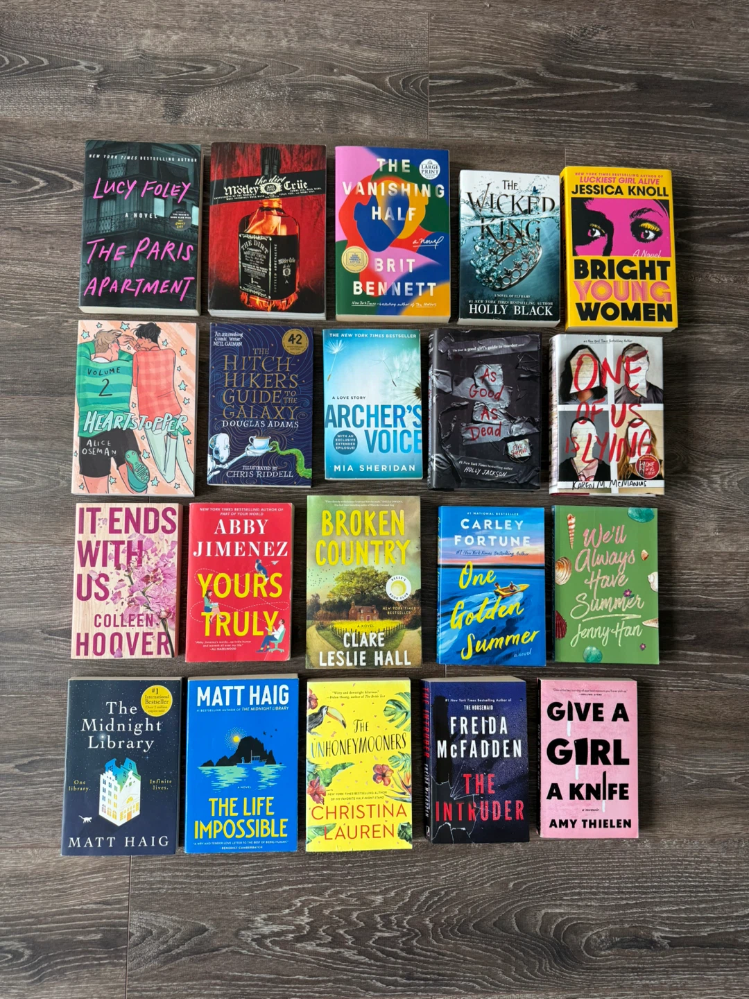 Popular books for sale ($8 each)