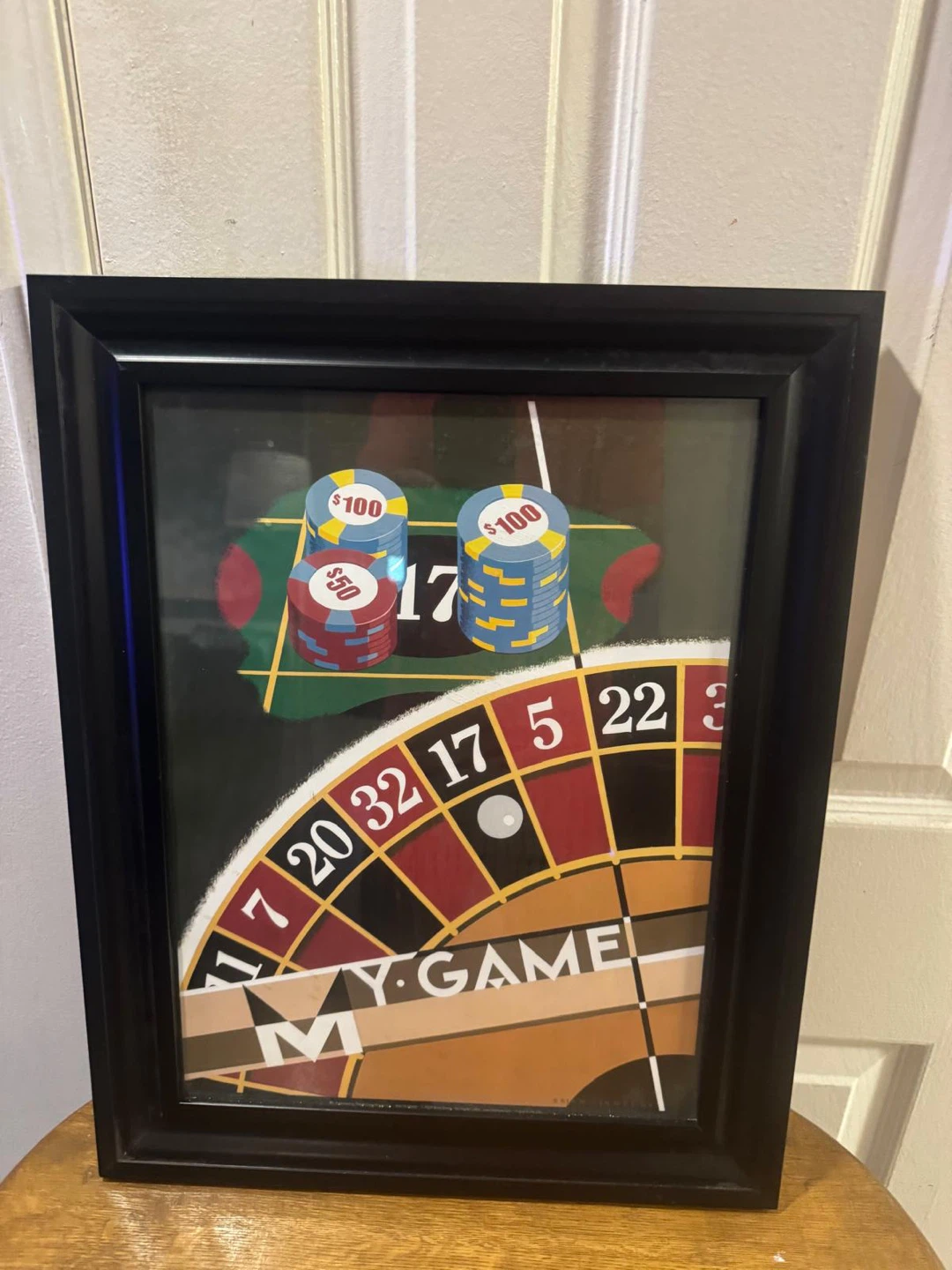 Framed "My Game" Roulette Art Print