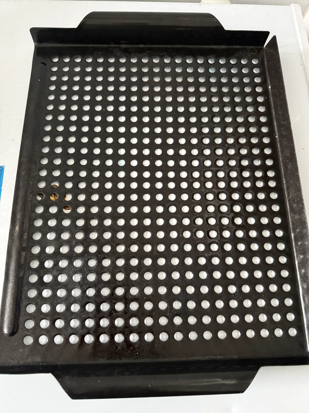 Black Metal Grill Basket