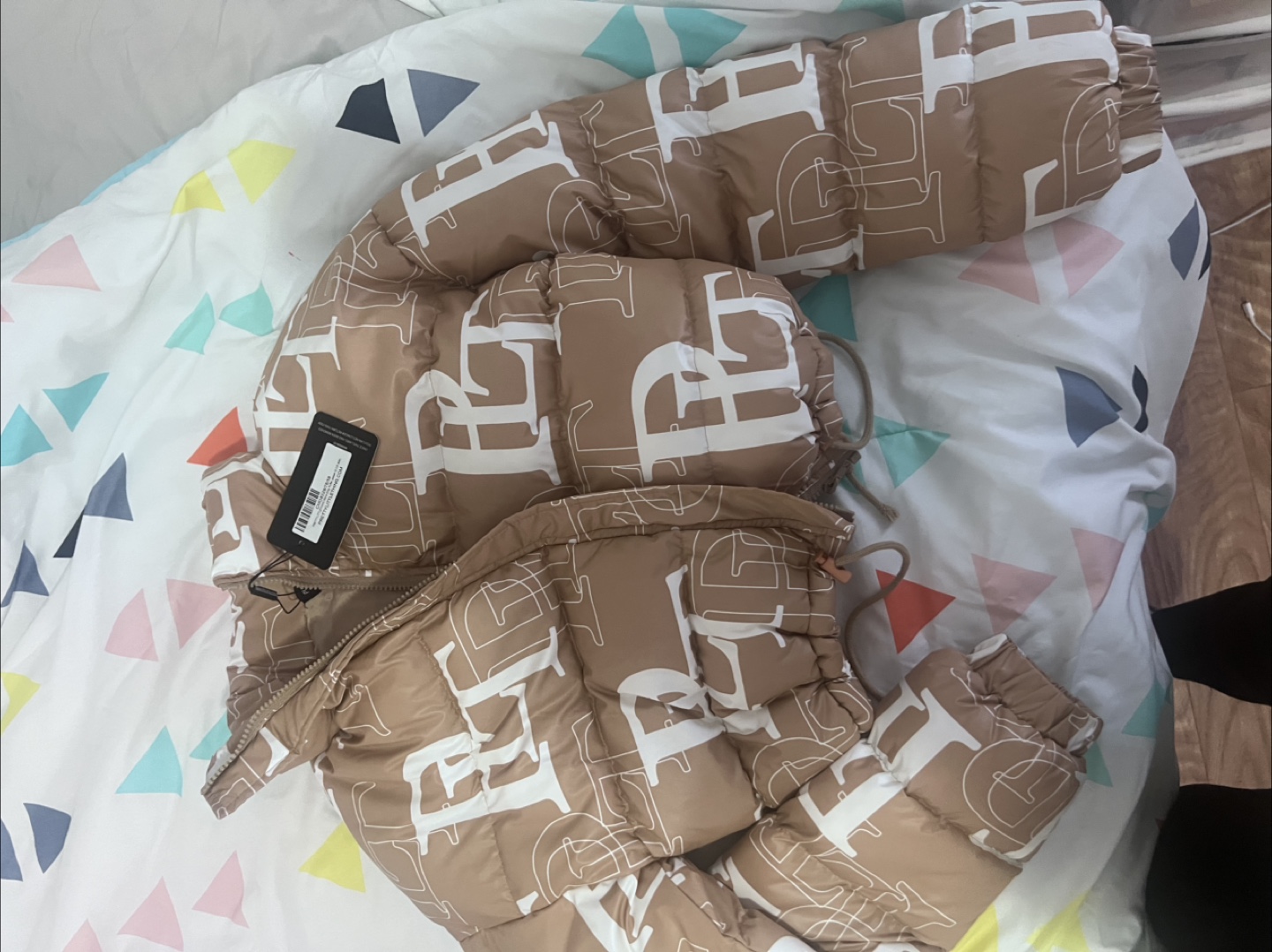 PrettyLittleThing Brown Puffer Jacket