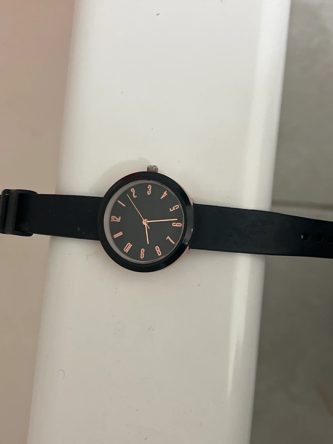 Black Watch with Rose Gold Accents