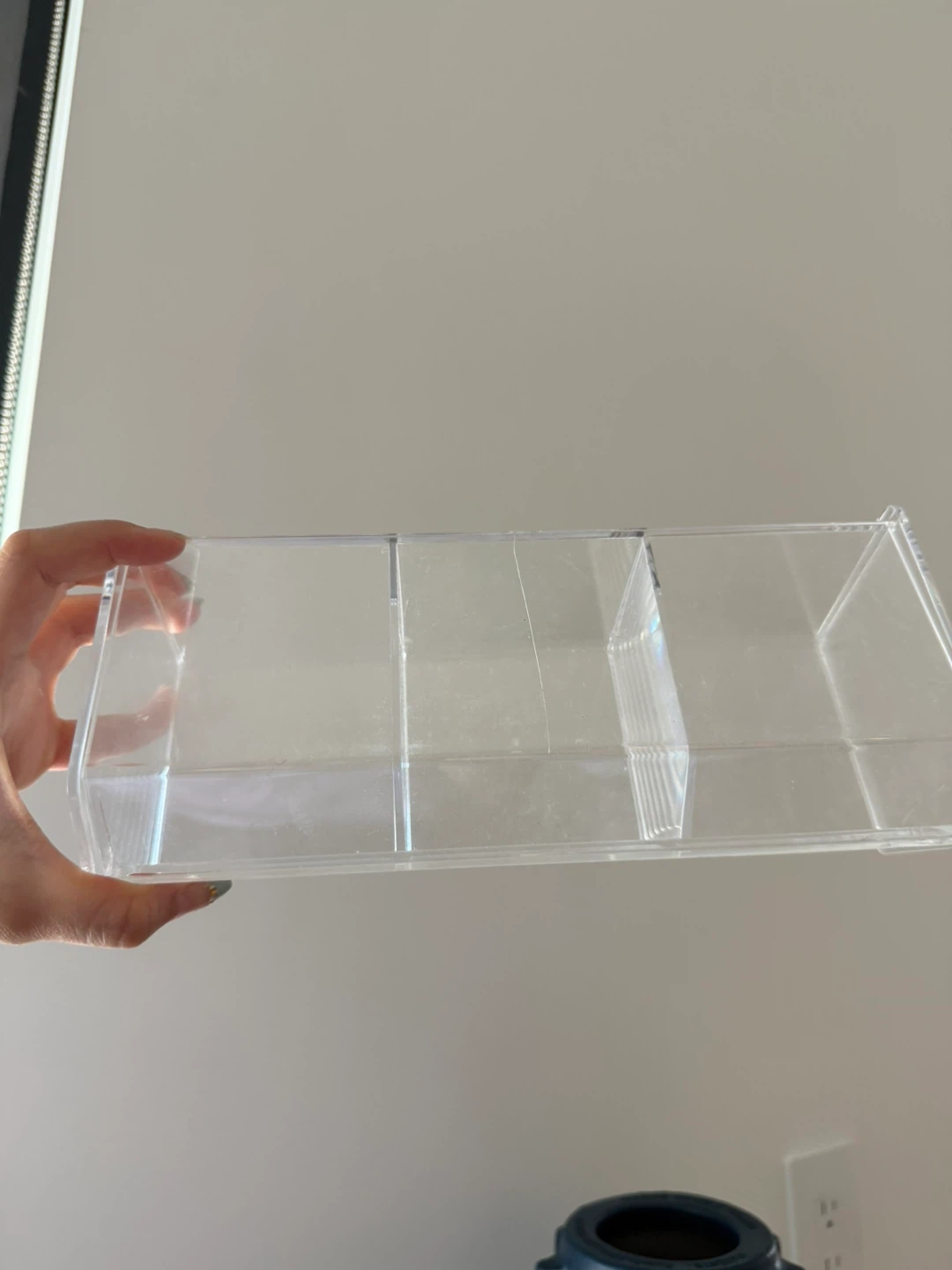 Clear Acrylic 3-Compartment Organizer - photo 4