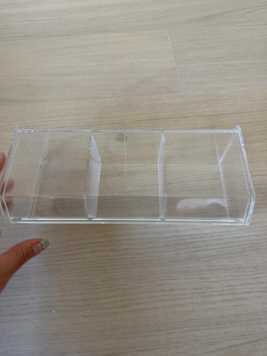 Clear Acrylic 3-Compartment Organizer - photo 5