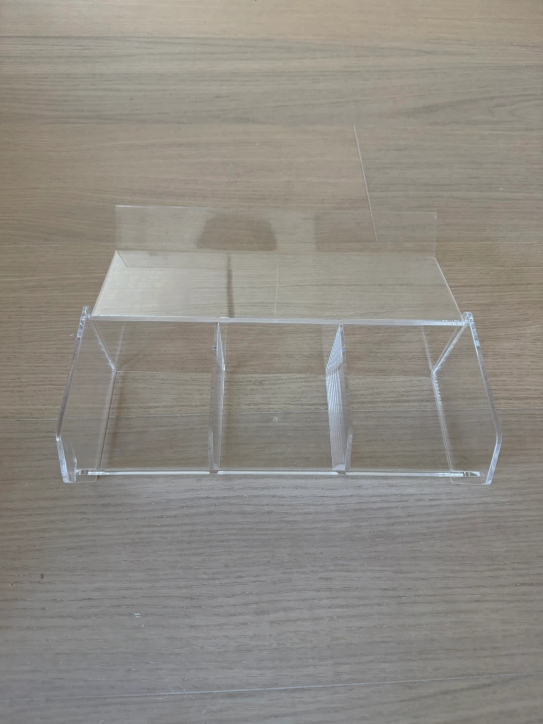 Clear Acrylic 3-Compartment Organizer - photo 2