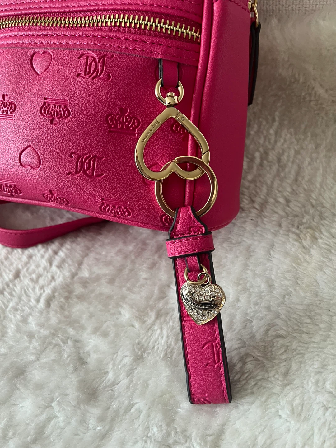 Juicy Couture Pink Mini Backpack With Keychain - photo 3