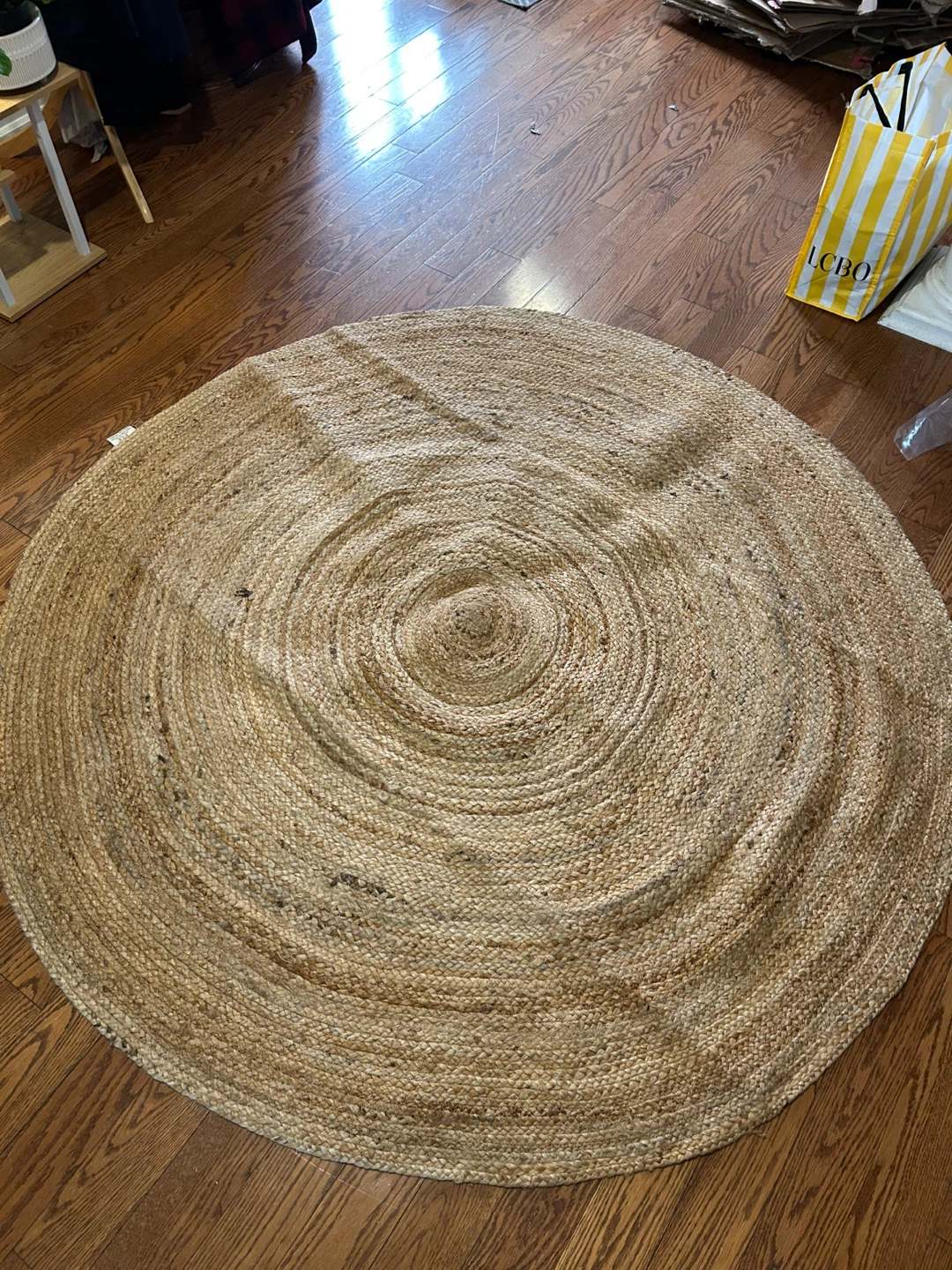 Round Jute Area Rug - photo 3
