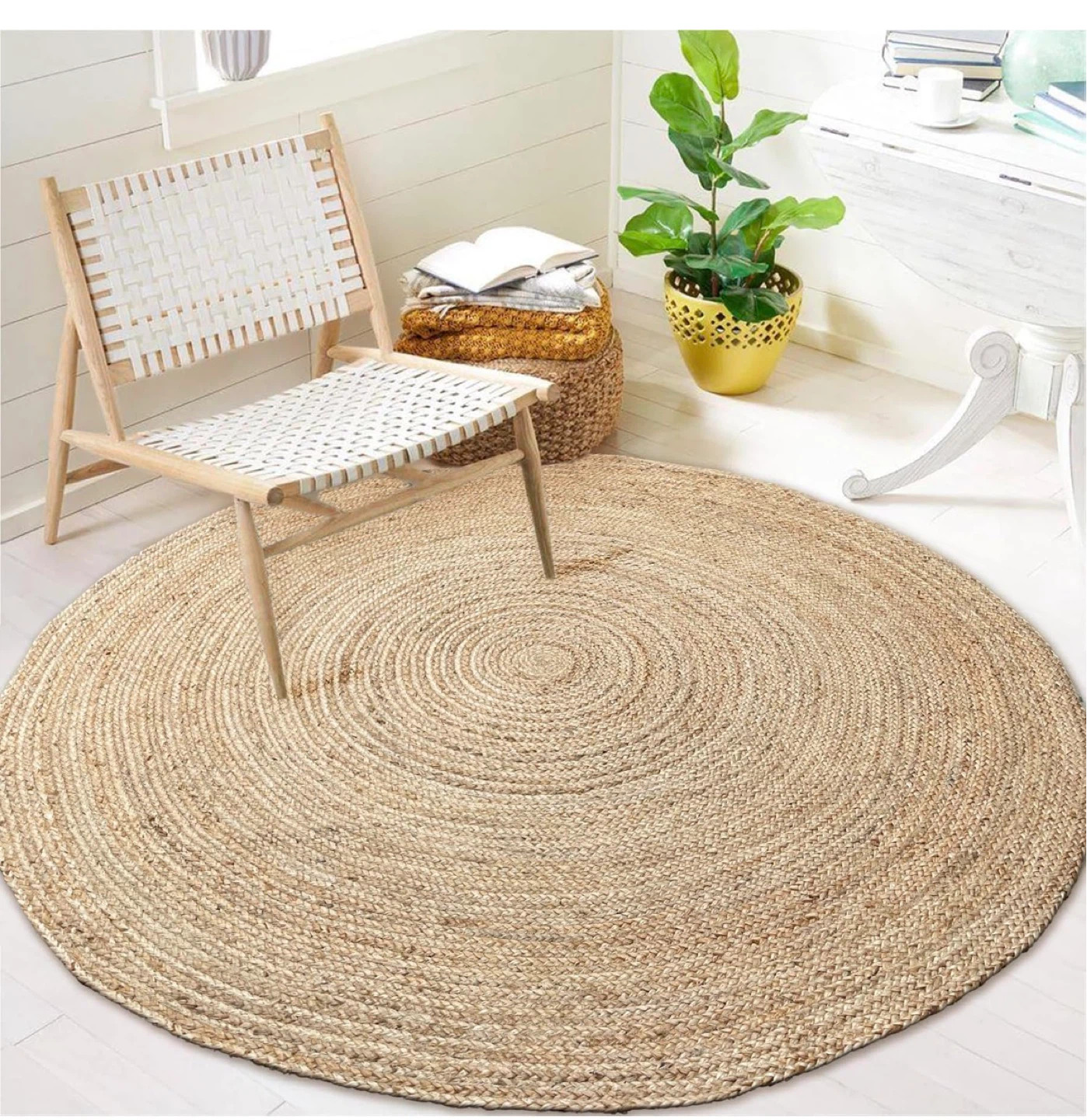 Round Jute Area Rug
