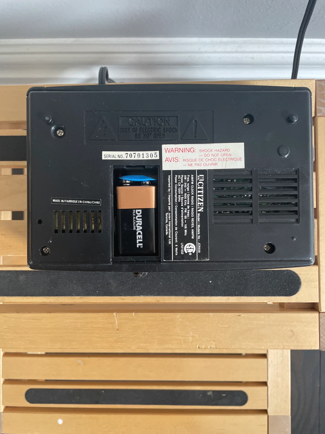 Citizen AM/FM Clock Radio Alarm - photo 2