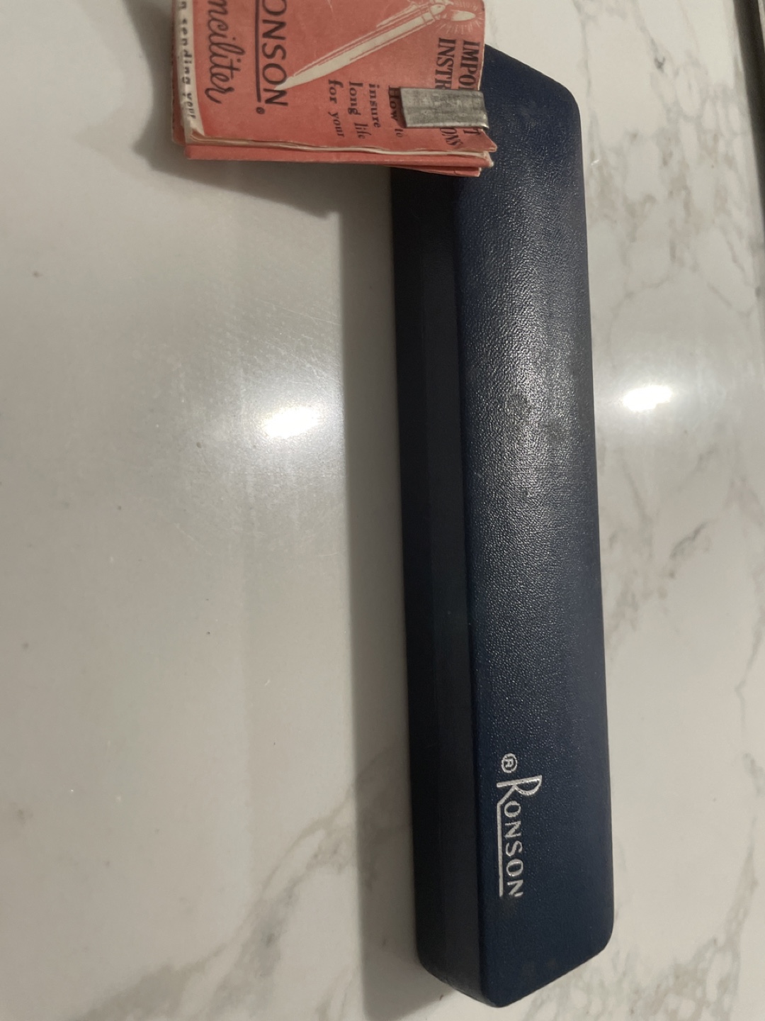 Ronson Penciliter Plated with Rhodium - photo 2