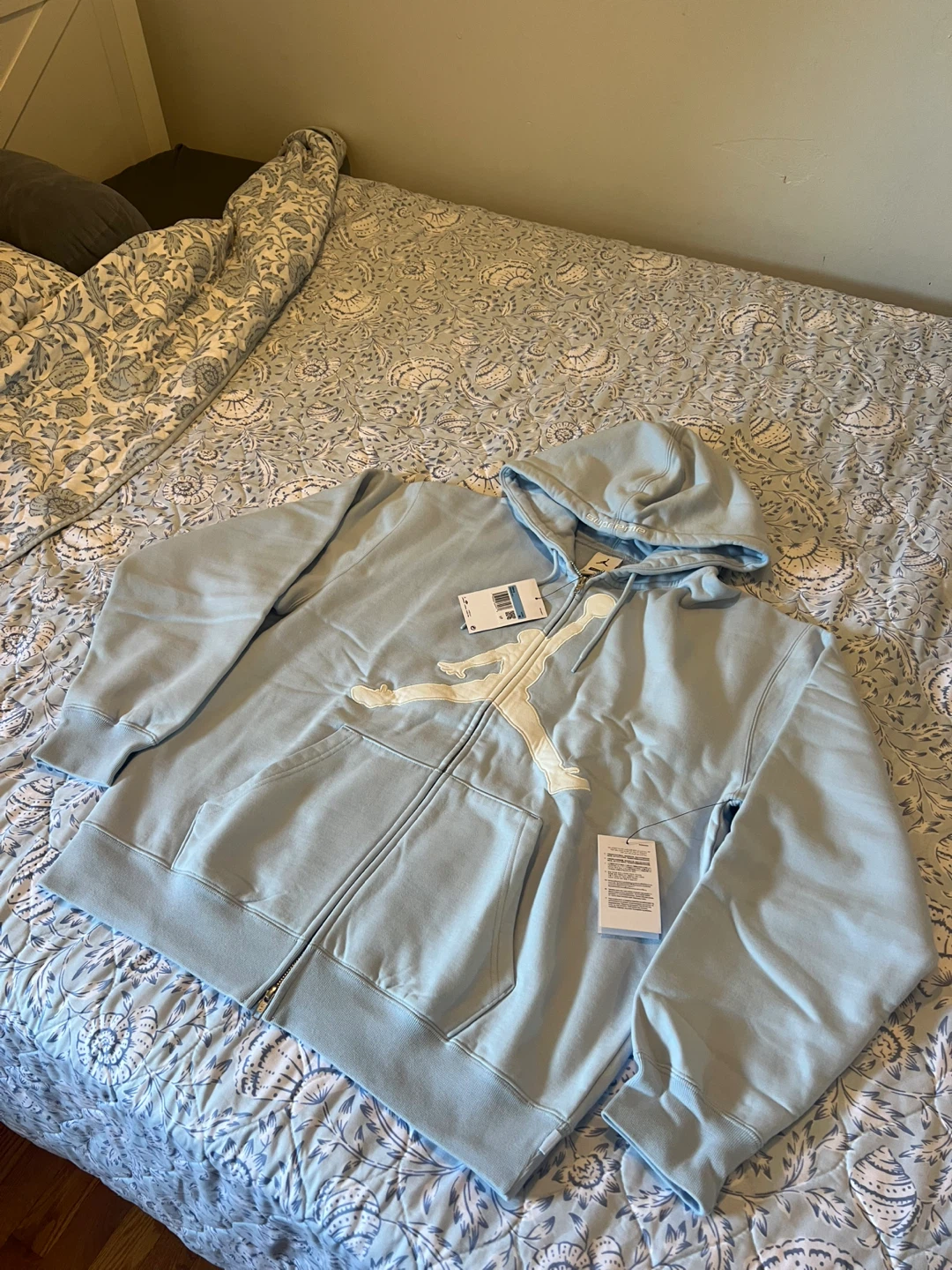 Supreme x Jordan Zip Up Hoodie ‘Light Blue’