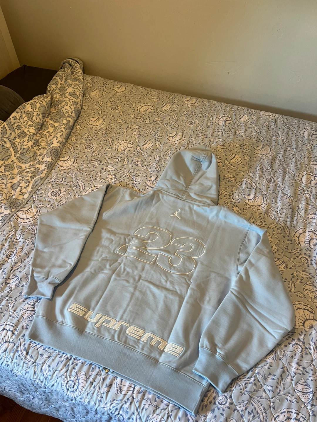 Supreme x Jordan Zip Up Hoodie ‘Light Blue’ - photo 2