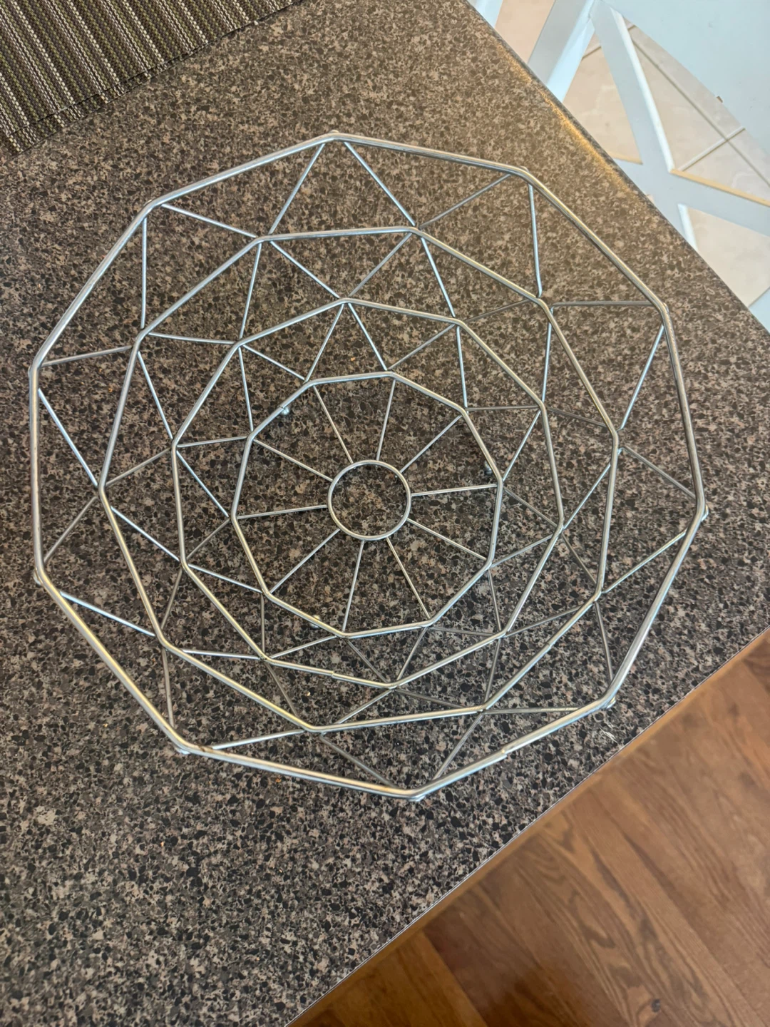 Geometric Wire Fruit Bowl