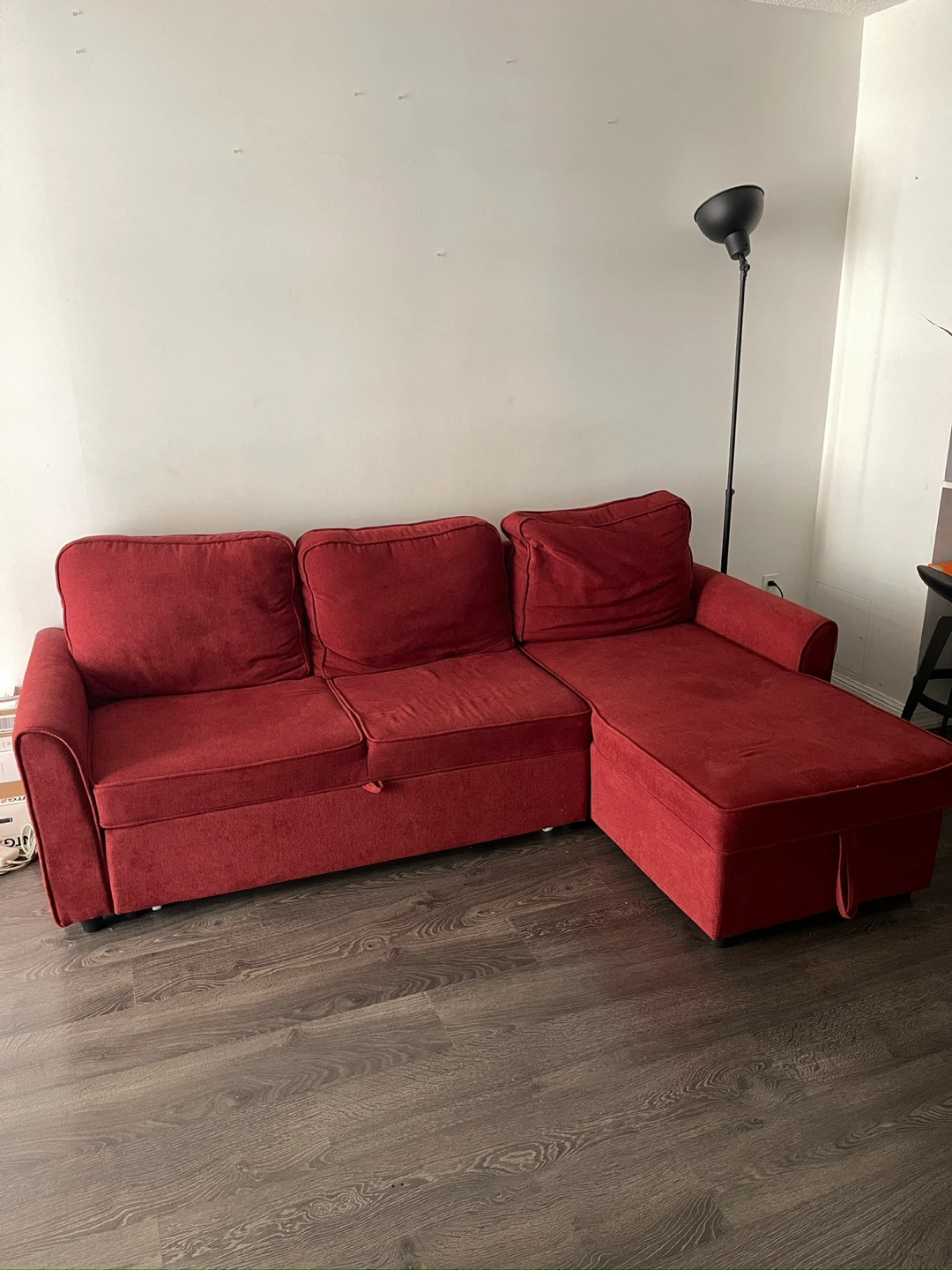 Structube ALEX Sofa-bed with Storage - Red - photo 2