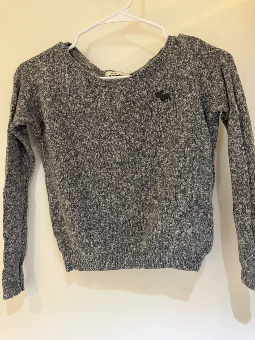 Abercrombie & Fitch Grey Speckled Sweater