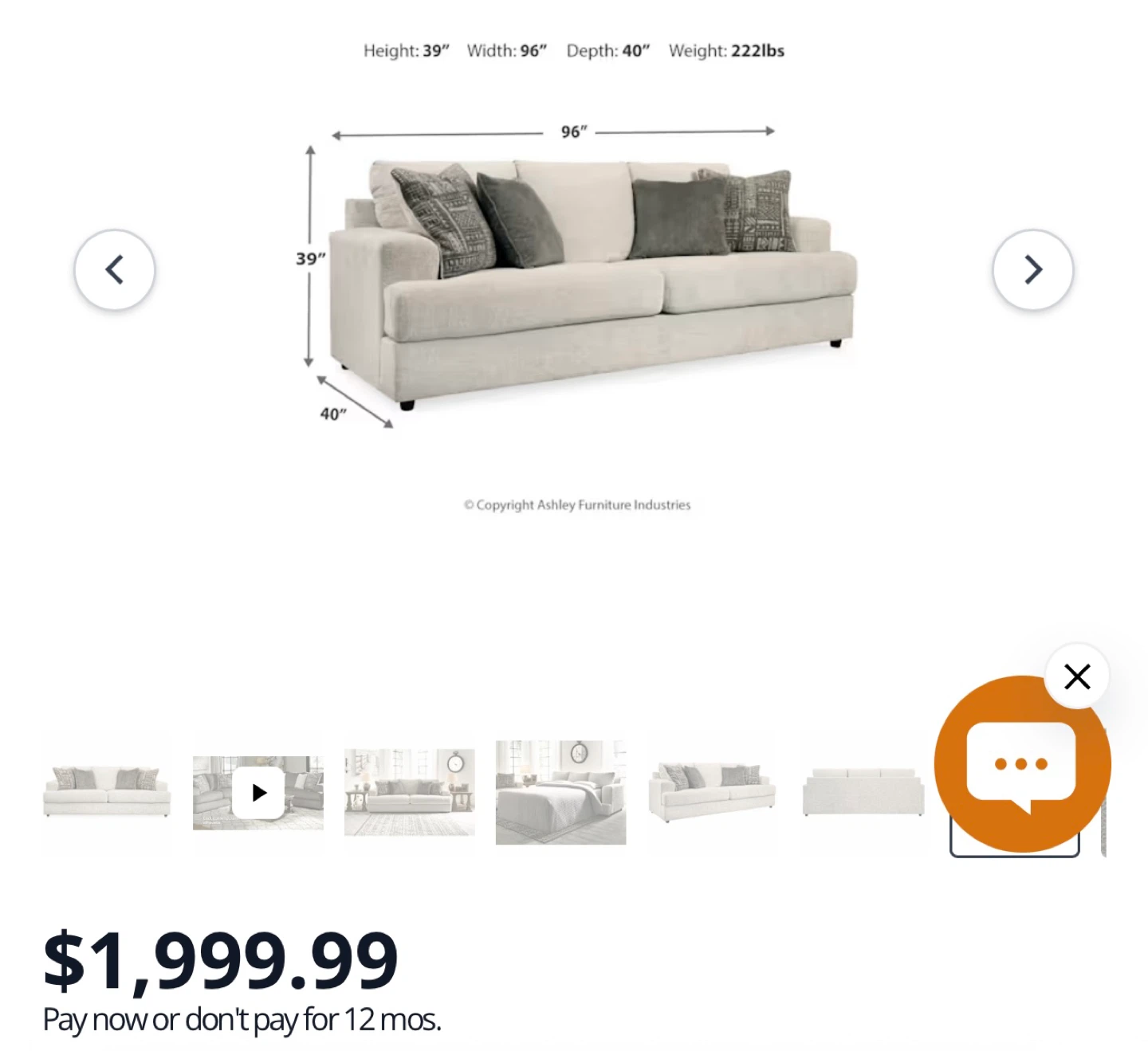 Ashley Sofa Bed/ Pullout Couch - photo 2