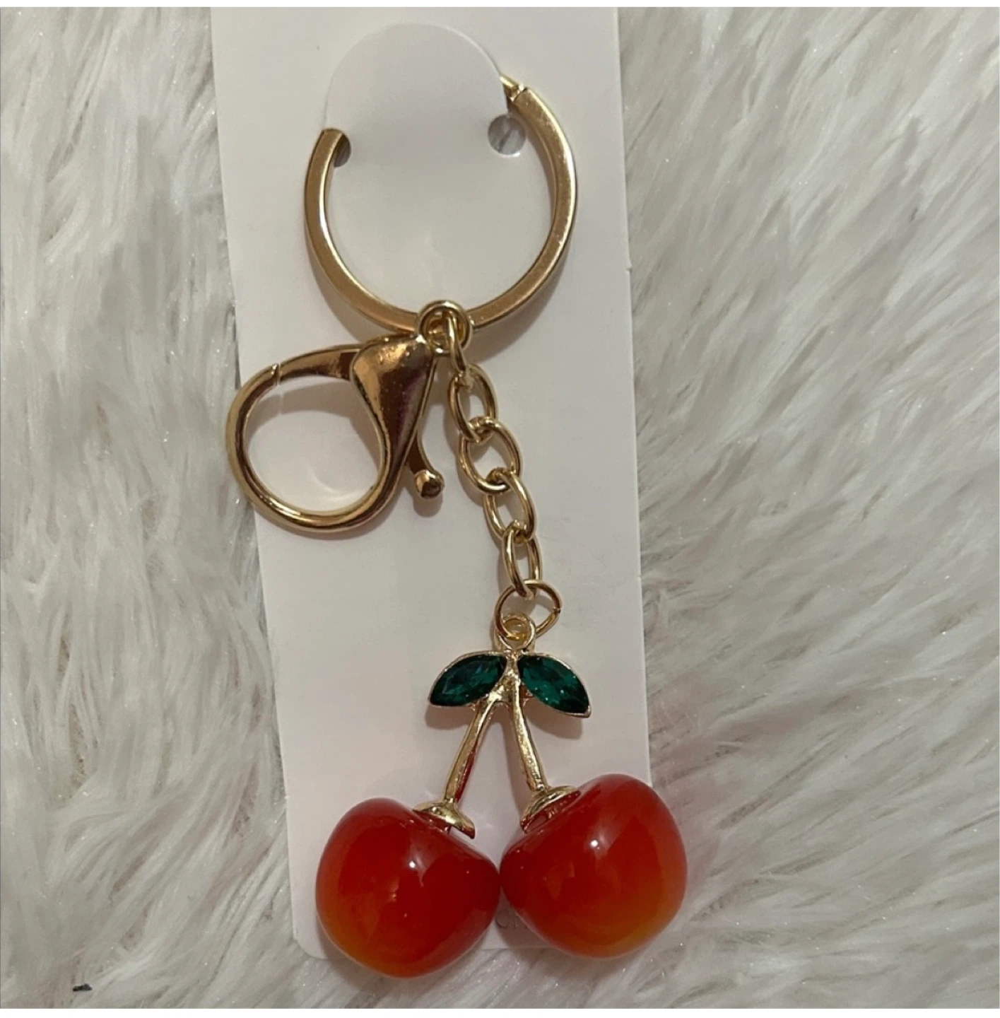 Cherry Charm Keychain
