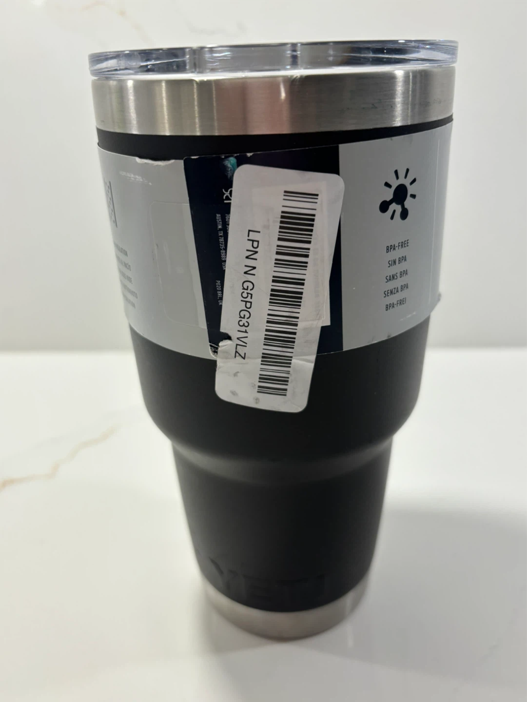 NEW YETI Rambler 30 oz Tumbler W/Magslider Lid, Black NEW - photo 2